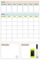 Sezona, planer magnetyczny, suchościeralny, 60-40 cm