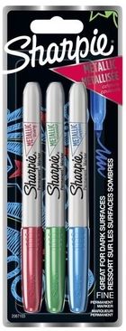 Sharpie, markery metaliczne permanentne, 3 szt.