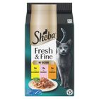 Sheba, Fresh & Fine, mięsne dania w sosie, karma mokra dla kotów, 6-50g