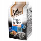 Sheba, Fresh Fine, mix kurczak łosoś indyk w sosie, karma mokra dla kotów, 6-50g