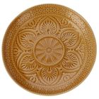Siaki, ceramiczny talerz ze żłobionym wzorem, średnica 20 cm