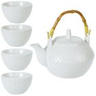 Siaki Collection, dzbanek porcelanowy do herbaty + filiżanki