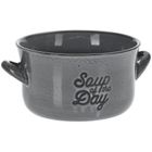 Siaki Collection, miska ceramiczna, szara, 650 ml