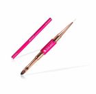 Silcare, pędzelek dwustronny do akrylożelu i zdobień, nr 7 „koci język”