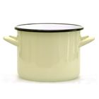 Silesia, garnek prosty, 7,5l, śr. 24 cm wys. 17 cm, krem