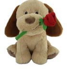 Simba, Piesek pluszowy z różą, maskotka, 35 cm