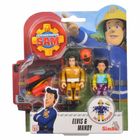 Simba, Strażak Sam, Elvis i Mandy, figurki z akcesoriami, 2 szt.