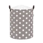 Sipo, kosz na zabawki XL, bawełniany, wodoodporny, zamykany na ściągacz, Gwiazdki