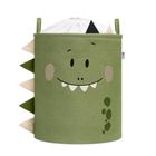 Sipo, kosz na zabawki XXL, wersja premium, zamykany na ściągacz, Dino