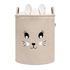 Sipo, kosz na zabawki XXL, wersja premium, zamykany na ściągacz, Królik