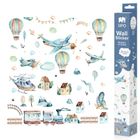 Sipo, naklejki na ścianę do pokoju dziecięcego, Samoloty i balony