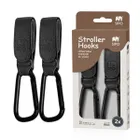 Sipo, zestaw uniwersalnych zaczepów do wózka, czarne, 2 szt.