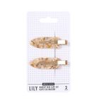 Sister Young, Lily, klipsy do włosów do makijażu, Milk Apricot, 2 szt.