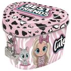 Skarbonka metalowa, zamykana, serce, Best Friends Cute