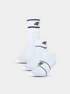 Skarpeki, unisex, białe, zestaw, 3 szt., 4F