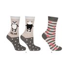 Skarpetki damskie, nie do pary, Hug me, 35-40, zestaw, 2 szt., Soxo