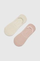 Skarpetki damskie, stopki, mix, zestaw, 2 szt., Moodo