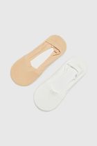 Skarpetki damskie, stopki, mix, zestaw, 2 szt., Moodo