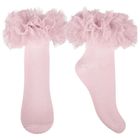 Skarpetki dziewczęce, różowe, Milusie