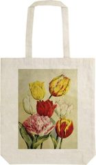 Skona Ting, torba bawełniana na ramię, szoperka, tulipany