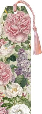 Skona Ting, zakładka do książki ze wstążką, Piwonie i róże