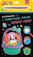 Słodkie pieski. Kolorowanka z magicznymi foliami