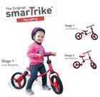 Smart Trike, rowerek biegowy, czerwono-czarny