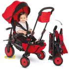 Smart Trike, składany rowerek dziecięcy z funkacją wózka, 8w1, STR7, czerwony