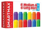 SmartMax, 6 Short & 6 Long bars, klocki magnetyczne, 12 elementów