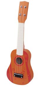 Smiki, drewniana gitara, pomarańczowa
