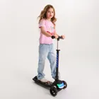 Smiki, hulajnoga 3-kołowa, światła LED, czarna