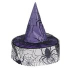 Smiki, kapelusz czarownicy, fioletowy, pająki