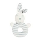 Smiki, Królik, maskotka z grzechotką, biało-niebieski, 15 cm