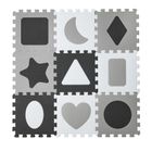 Smiki, Kształty, mata piankowa, puzzle kontrastowe, 9 elementów