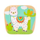 Smiki, Lama, puzzle drewniane, 7 elementów