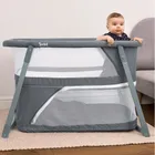 Smiki, łóżeczko turystyczne 3w1, szare