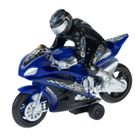 Smiki, Motocykl Speed Driver, pojazd z napędem frykcyjnym, światło i dźwięk, 21 cm
