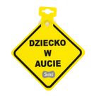 Smiki, ostrzegawcza zawieszka do auta, Dziecko w aucie