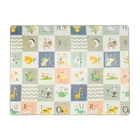 Smiki, piankowa mata edukacyjna, dwustronna, składana, 150-200 cm