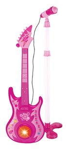 Smiki, Superstar Electric Guitar, gitara z mikrofonem, różowa