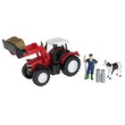 Smiki, traktor z krową, zestaw z akcesoriami