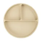 Smiki, Very Bunny, dzielony talerz silikonowy, beżowy
