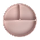 Smiki, Very Bunny, dzielony talerz silikonowy, różowy