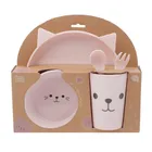 Smiki, Very Bunny, Kotek, zestaw naczyń plastikowych