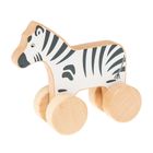 Smiki, Zebra na kółkach, drewniany pojazd