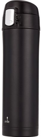 Smile, termos turystyczny, STT-2/2, czarny, 420 ml