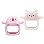 Smily Mia, gryzak, pingwin i renifer, light pink, 2 szt.
