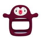 Smily Mia, gryzak silikonowy, pingwin, buddy, red