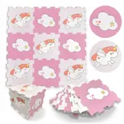 Smily Play, mata piankowa, różowo-biała jednorożce, 9 elementów