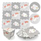 Smily Play, mata piankowa, różowo-szara jednorożce, 9 elementów